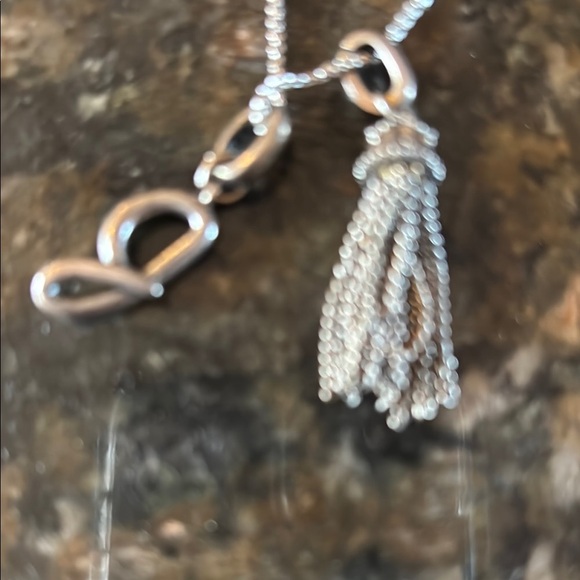 Kendra Scott Silver tone Tassel J Initial Pendant Necklace - Picture 2 of 3